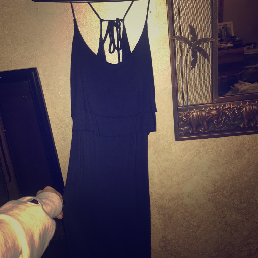 Navy blue maxi dress